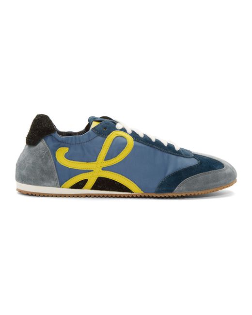 Loewe Blue and Yellow Ballet Runner Sneakers