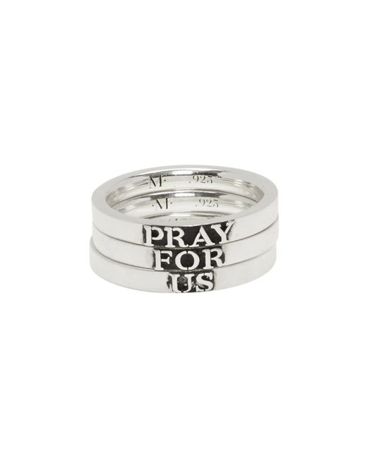 Martyre Pray For Us Stack Ring Set
