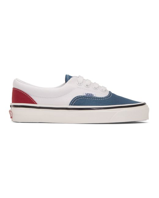 Vans White and Blue Anaheim Factory Era 95 DX Sneakers