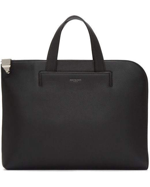Wooyoungmi Black Leather Briefcase