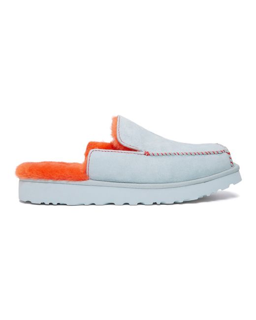 Eckhaus Latta Grey and Orange UGG Edition Block Slide Loafers