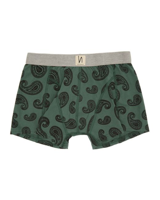 Nudie Jeans Green Paisley Boxer Briefs