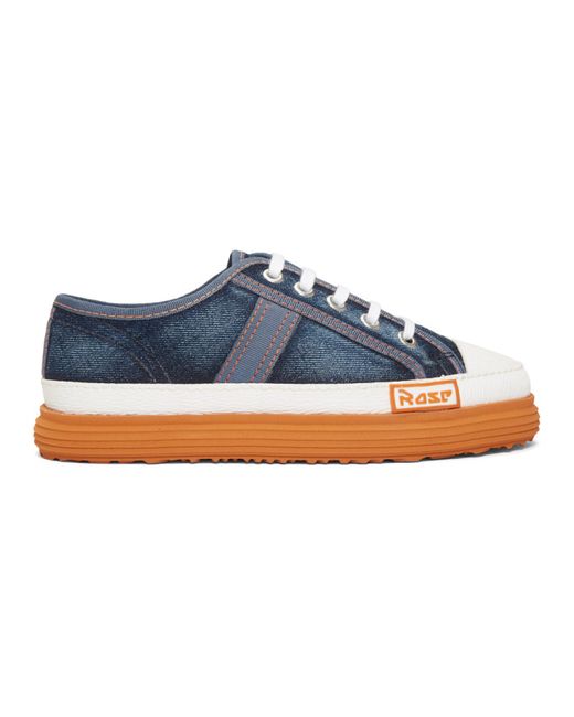 Martine Rose Blue Low Basketball Sneakers