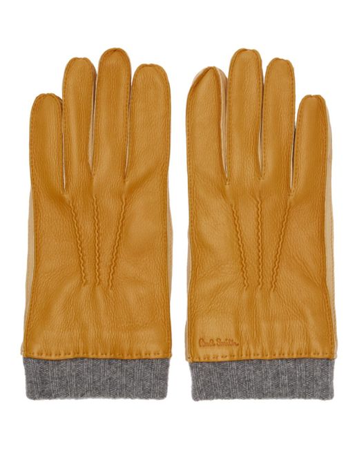 Paul Smith Tan Leather Gloves