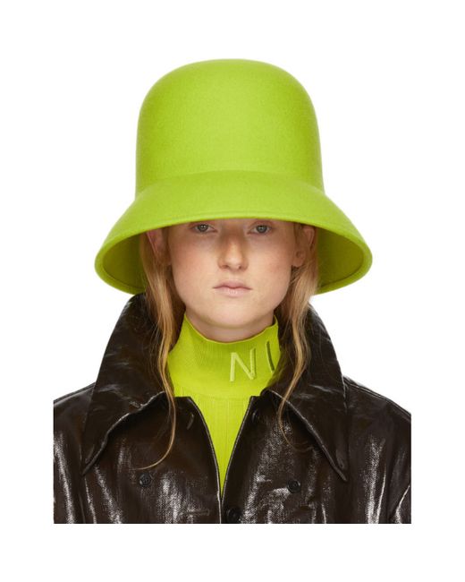 Nina Ricci Green Wool Hat