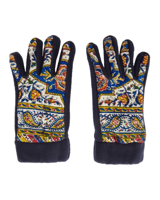paria /FARZANEH Navy Fleece Iranian Gloves