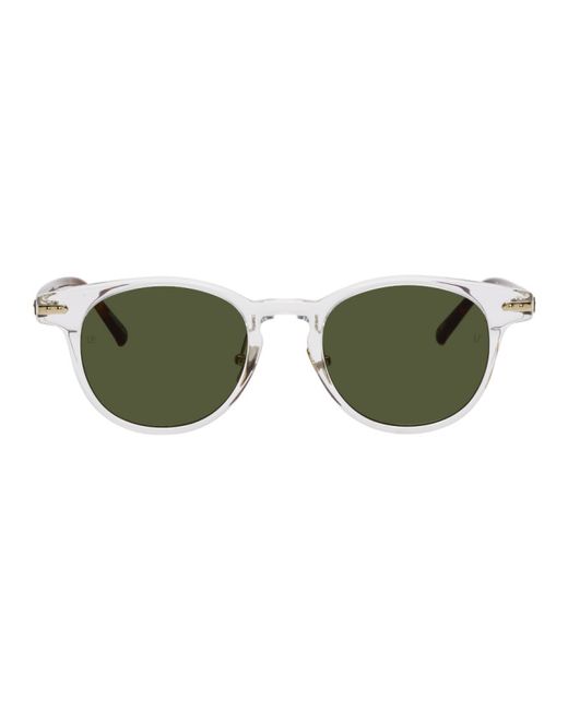 Linda Farrow Luxe Transparent and Tortoiseshell Linear Bay C1 Sunglasses
