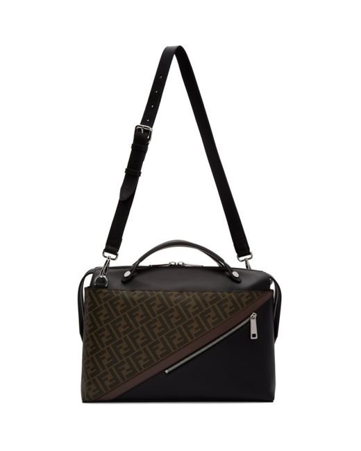 Fendi Black and Brown Forever By The Way Briefcase
