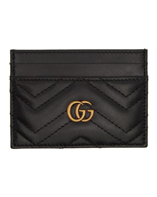 Gucci Quilted GG Marmont Card Case