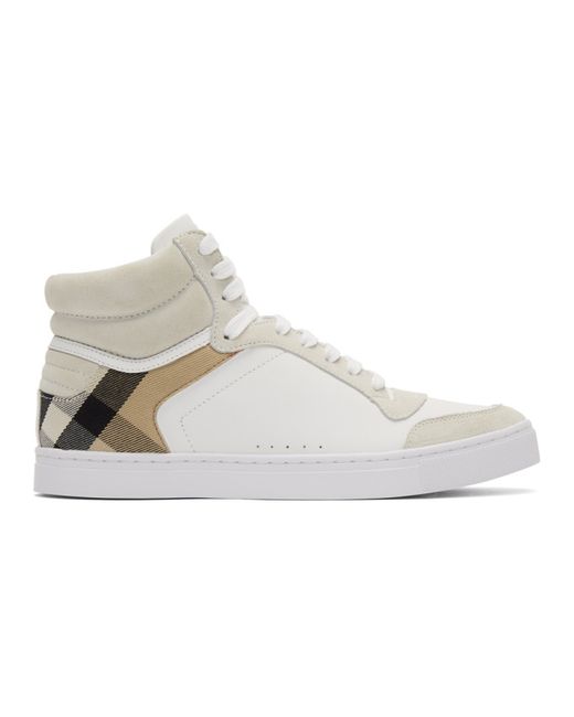 Burberry House Check Reeth High-Top Sneakers