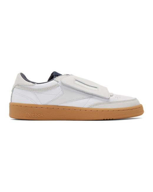 Nanamica White and Grey Reebok Edition Club C Stomper Sneakers