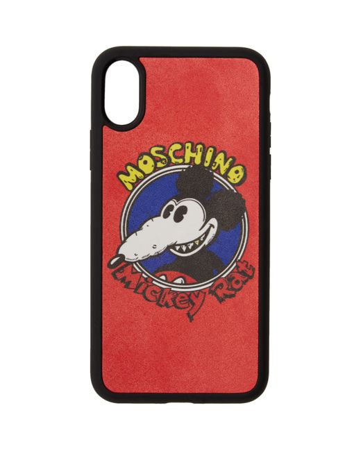 Moschino Chinese New Year Mickey Rat iPhone XS/X Case