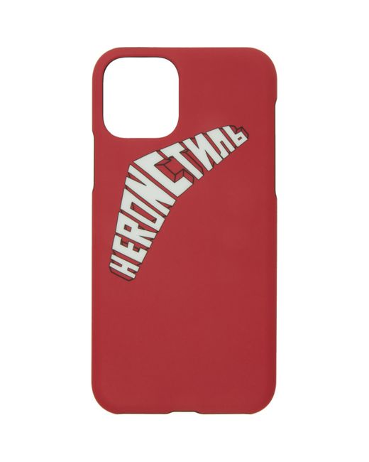 Heron Preston Red and White Logo iPhone 11 Case