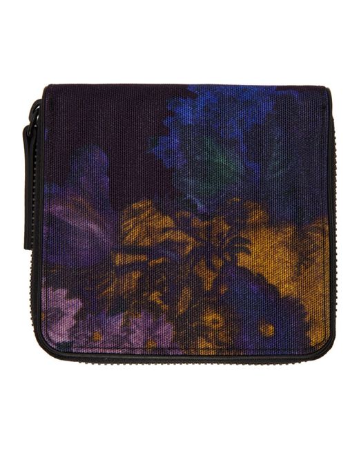 Dries Van Noten Flower Zip Around Wallet