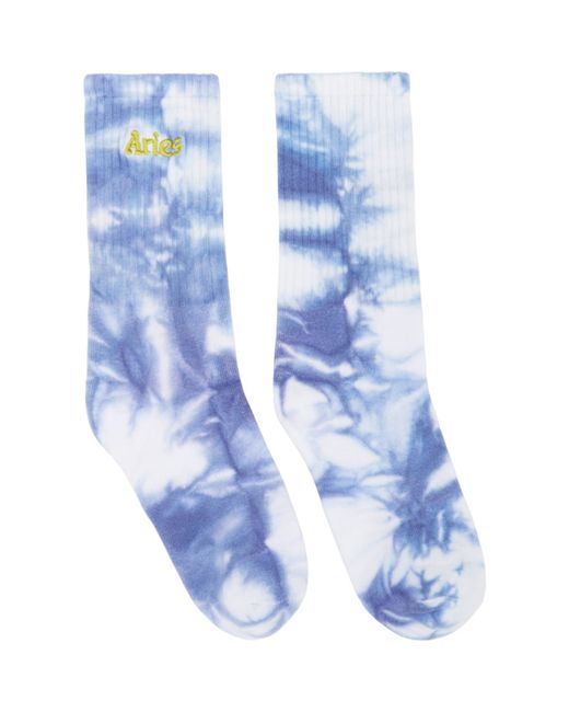 Aries Purple Tie-Dye Socks