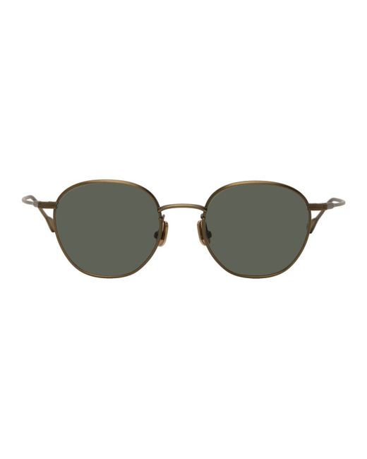 Native Sons Gold and Green Roy 47 Sunglasses