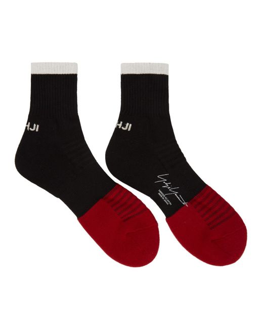 Yohji Yamamoto and Red Logo Ankle Socks