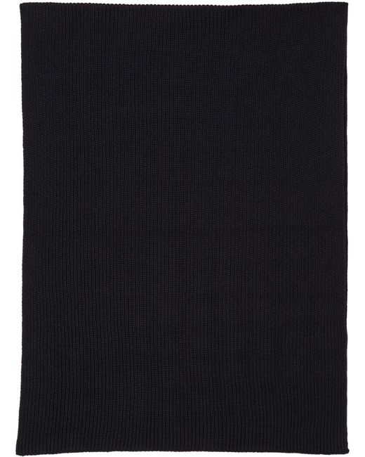 Lemaire Navy Wool Scarf