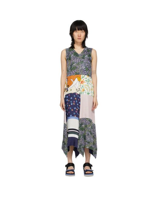 See by Chloé Sleeveless Patchwork Dress