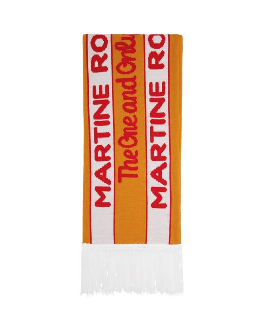 Martine Rose SSENSE Exclusive and Green Football Scarf