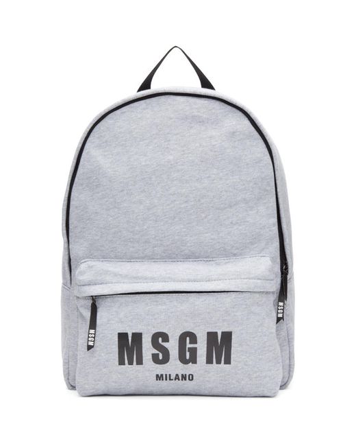 Msgm Jersey Logo Backpack