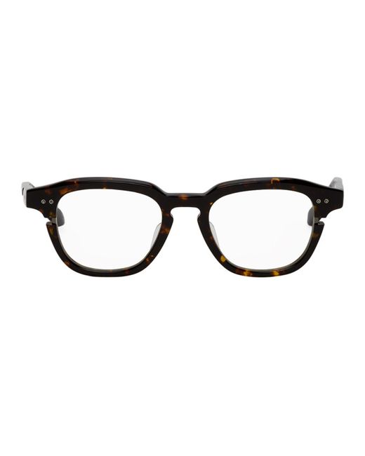 DITA Eyewear Tortoiseshell and Gunmetal Lineus Glasses