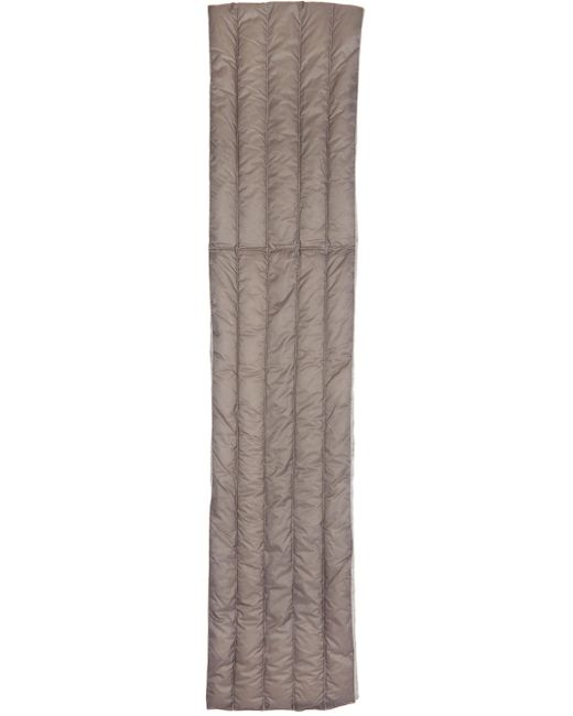 Nanamica Grey Quilted Down Scarf