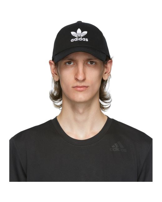Adidas Originals Black and White Trefoil Cap