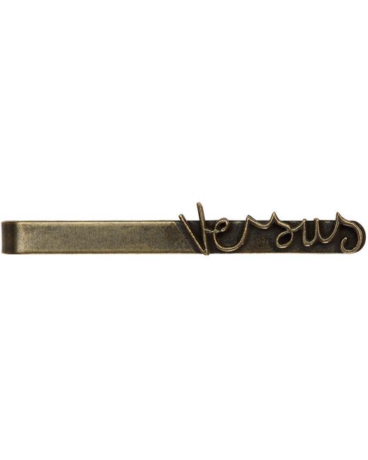 Versus Brass Logo Tie Bar