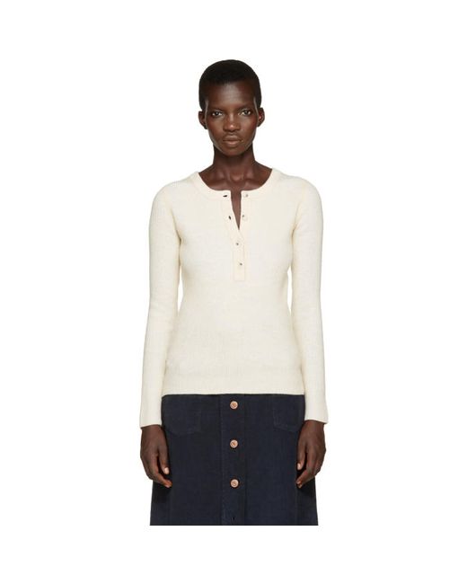See by Chloé Off-White Henley Sweater