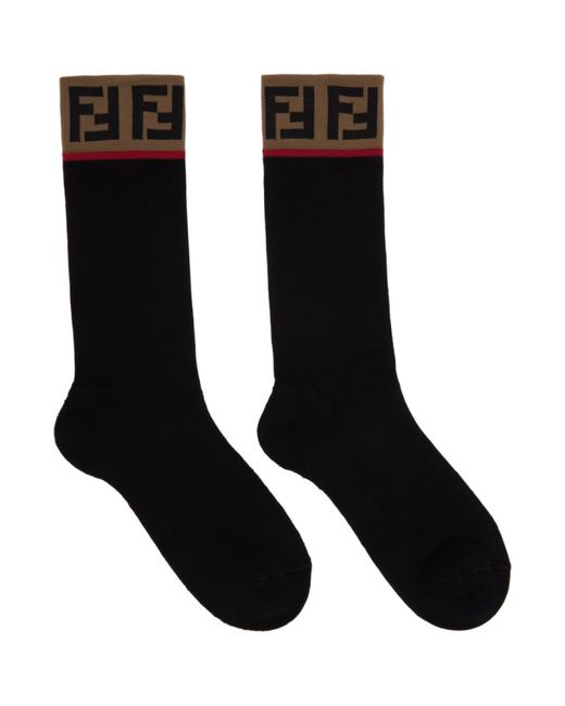 Fendi Black Forever Socks