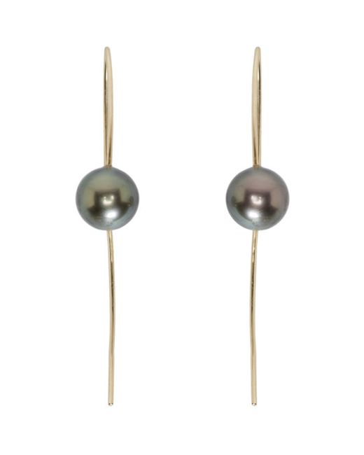 Pearls Before Swine Tahitian Pearl Wire Drop Earrings