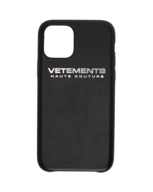 Vetements Black Logo iPhone 11 Pro Case