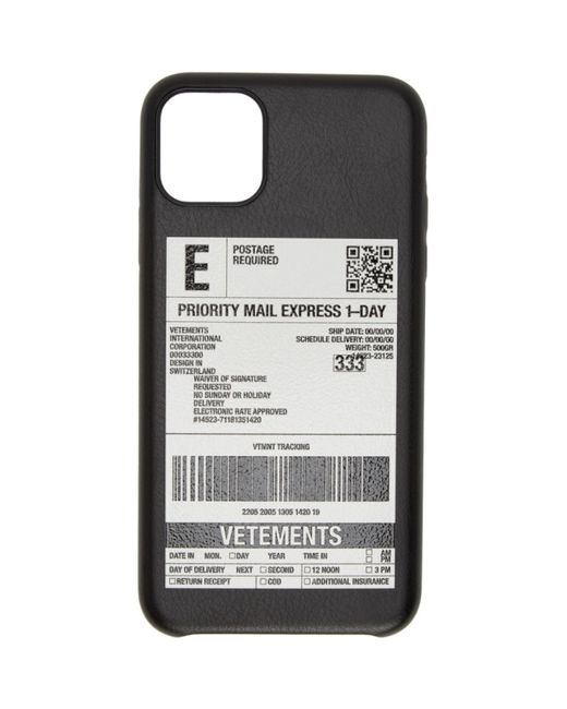 Vetements Black Delivery Sticker iPhone 11 Pro Max Case