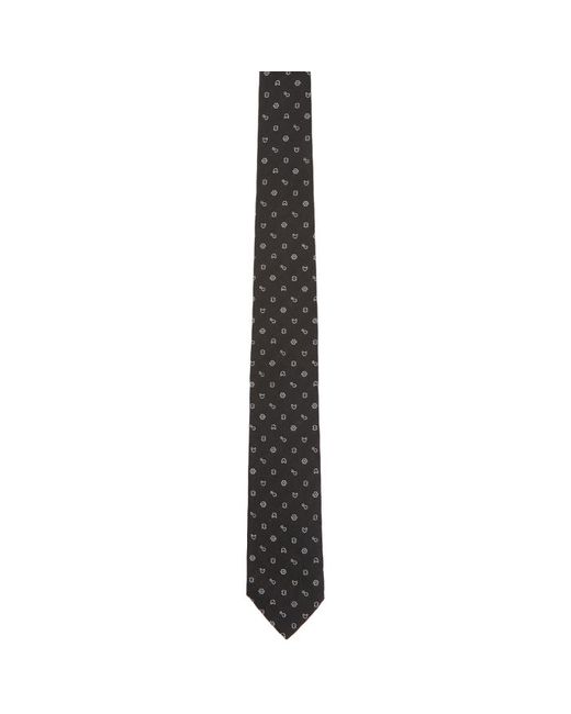 Kenzo Black Printed Tie