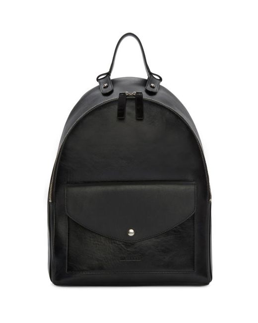 Jil Sander Black Bridle Backpack