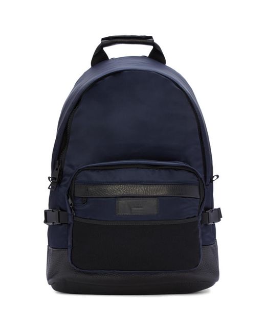 AMI Alexandre Mattiussi Blue Nylon Backpack