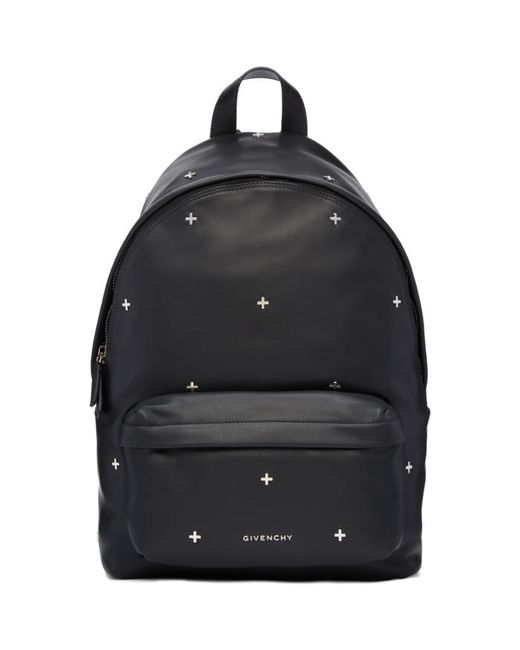 Givenchy Black Leather Cross Backpack
