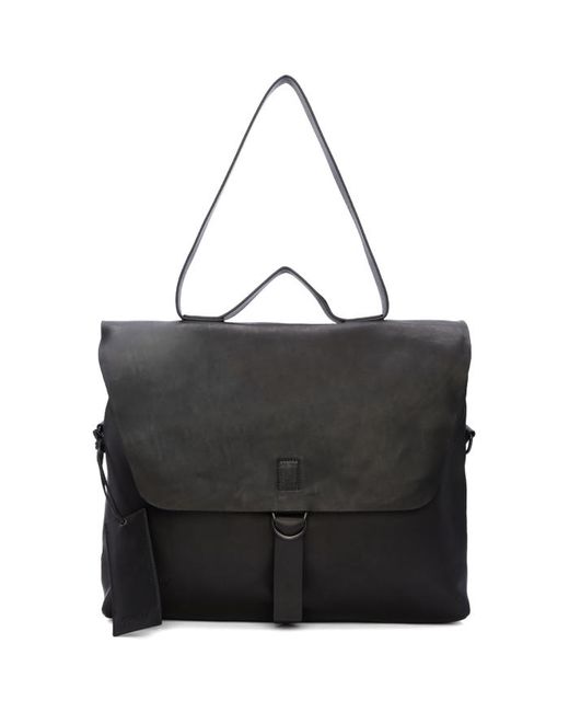 Marsèll Black Leather Messenger Bag