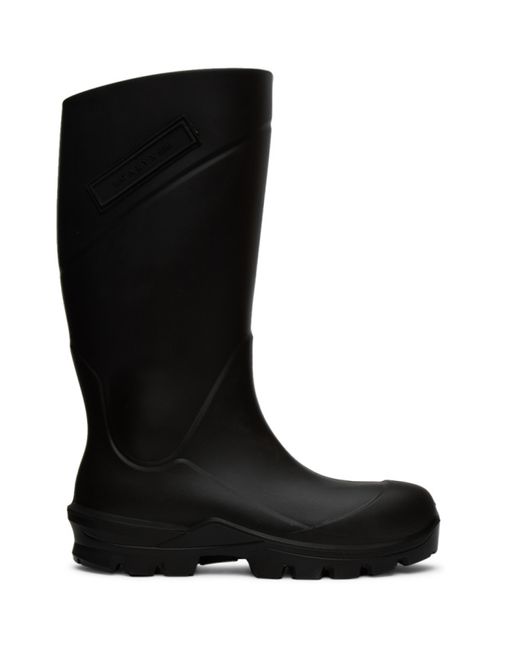 1017 Alyx 9Sm Black Logo Rain Boots