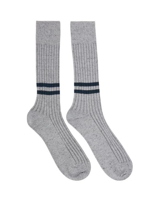 Ermenegildo Zegna Grey Natural Everything Socks