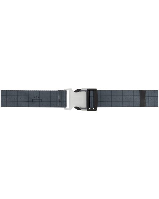 A-Cold-Wall Grey Webbing Grid Belt
