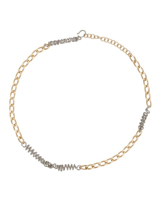 Maison Margiela Gold and Silver Mix Chain Necklace