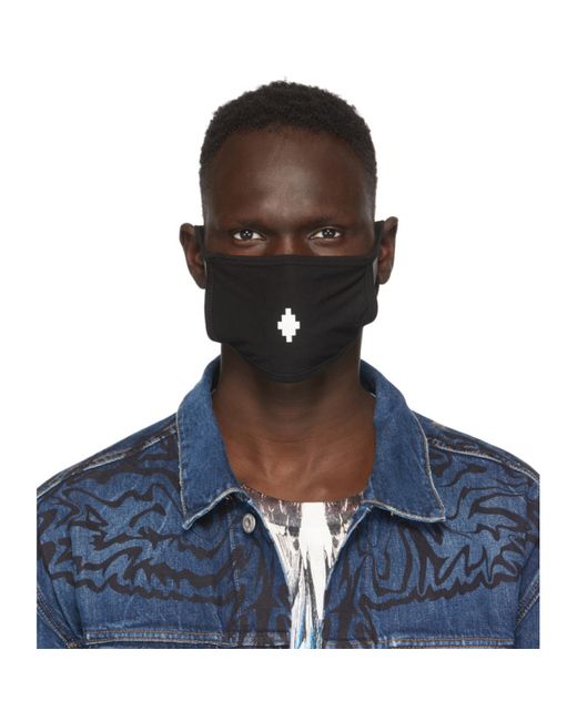 Marcelo Burlon County Of Milan Black Cross Face Mask
