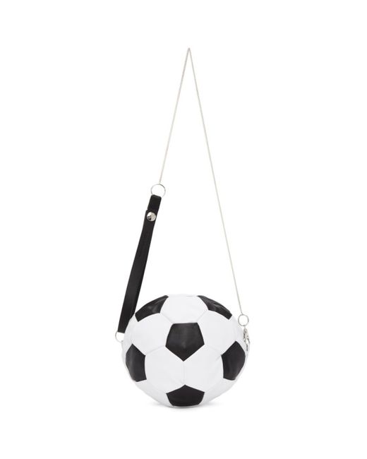 Bless SSENSE Exclusive Black and White Soccer Ball Shoulder Bag