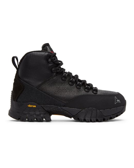 Roa Black Spitfire Andreas Lace-Up Boots