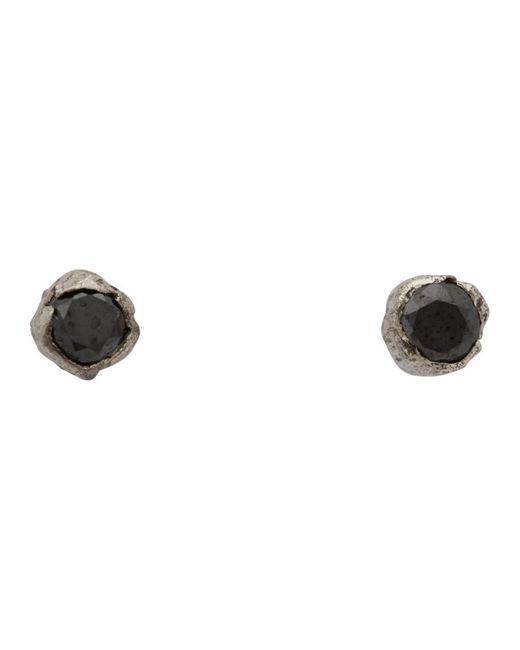 Pearls Before Swine and Black Diamond Mini Stud Earrings