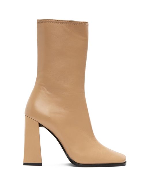 by FAR Beige Linda Heeled Boots