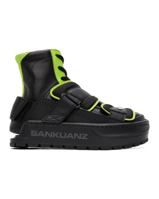 Sankuanz and Green Chunky Protector Sneakers