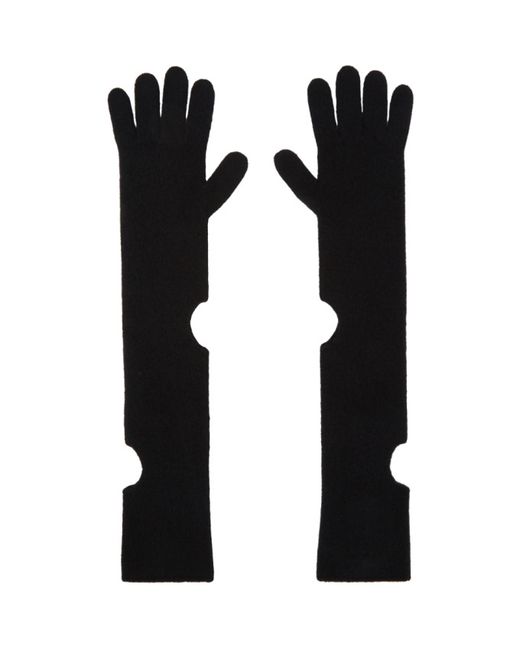 Off-White Wool Long Circle Gloves